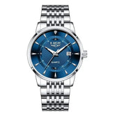 LIGE New 2026 Luxury Man Watch Waterproof Stainless Steel Luminous Date Watch Fashion Simple Casual Man’s Quartz Watches Box Khamik Shop Online