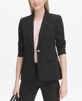 Calvin Klein Polka Dot Embossed Blazer Amber Chrysippus