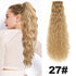 Straight Long Ponytail Extensions 22inch Natural Black Wrap Around Synthetic Hair Piece Pony Tail Hair Hairpieces for Women Girl Khamik Shop Online