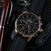 PAGANI DESIGN New Mens Watch 41mm Chronograph 100M Waterproof Wristwatch Top Brand VK63 Quartz Watches for Men Gift Reloj Hombre Khamik Shop Online