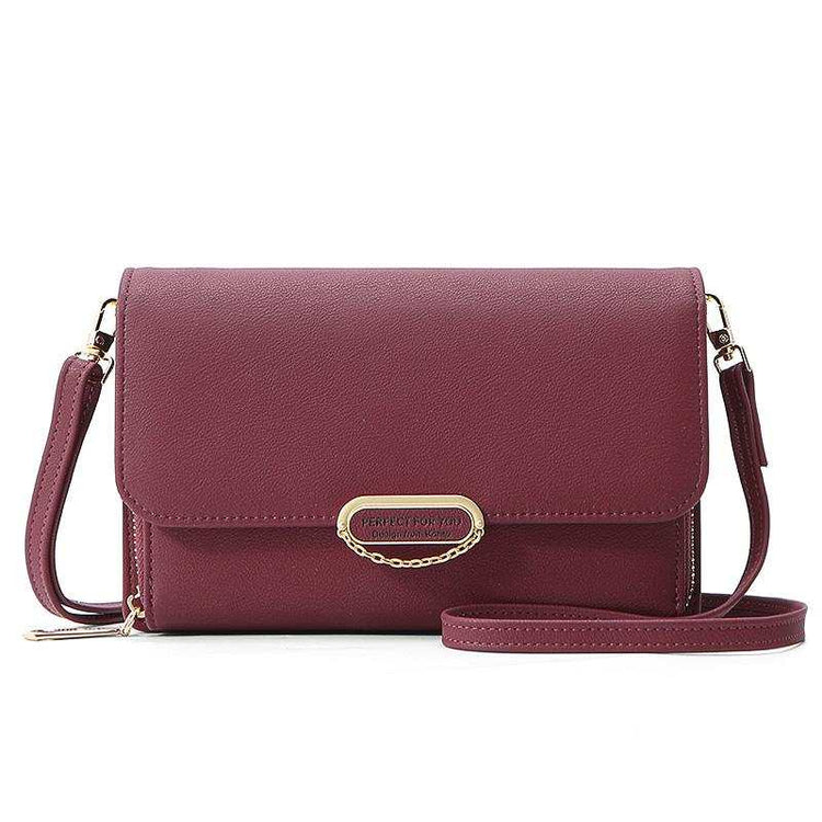 Large Capacity Versatile Small Messenger Bag For Women Maroon Asteria