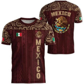2026 Mexico National Flag Print T Shirt Men women 3D Eagle Pattern Short Sleeve Tees Outdoor Football Sports Clothes Casual Tops Khamik Shop Online