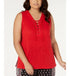 Plus Size Lace Up Tank Top Amber Chrysippus