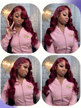 99j Burgundy Lace Front Human Hair Wig Body Wave 13x6 HD Lace Frontal Wigs Red Colored 13x4 Transparent Lace Wig For Women Khamik Shop Online