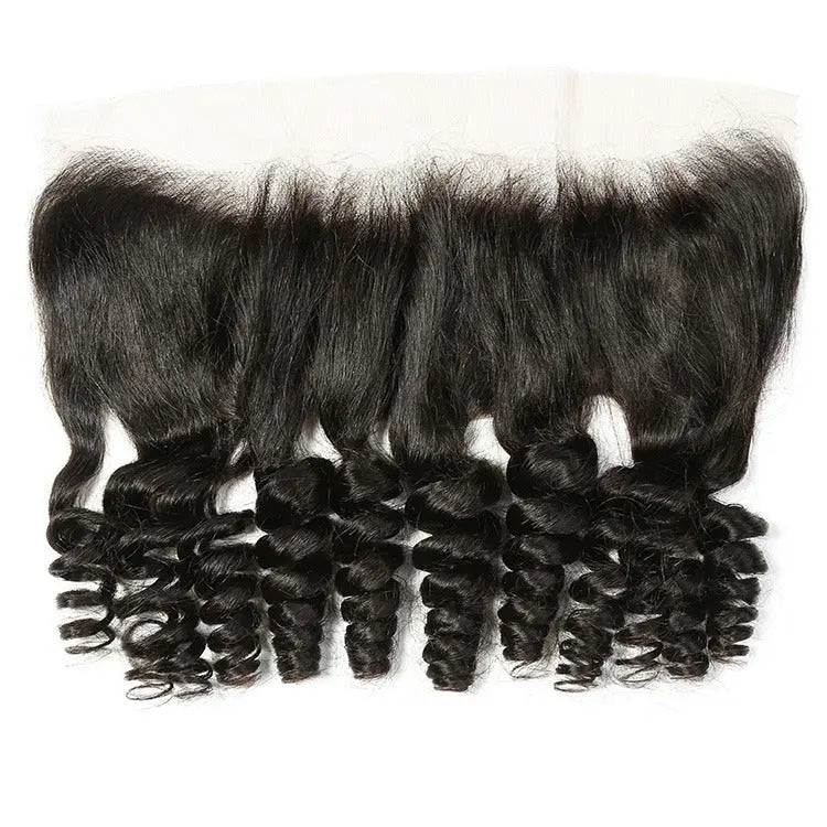 10A Grade Brazilian 3/4 Funmi Hair Human Hair bundles with 4x4 Closure Cerise Alfie