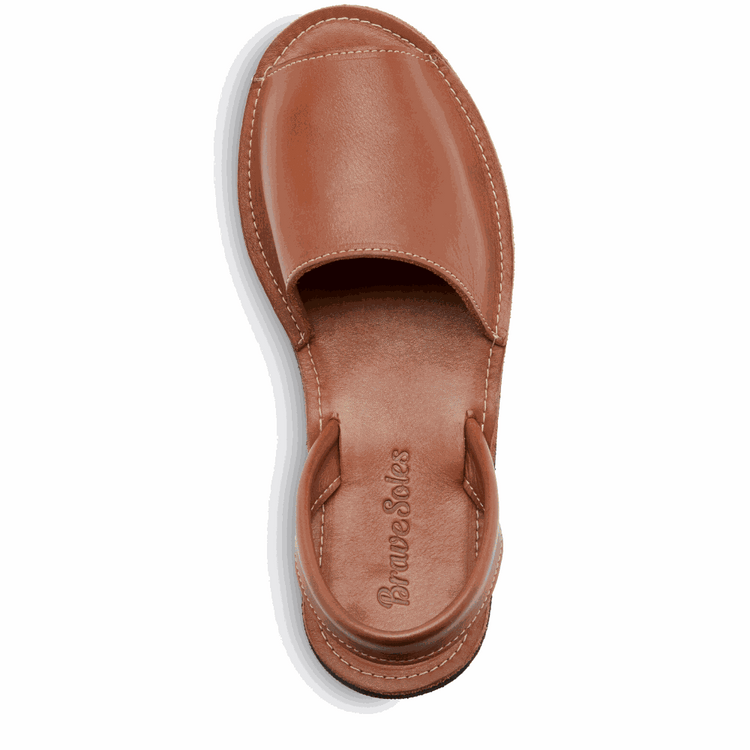 The Avarca – Footwear | Leather Maroon Perses
