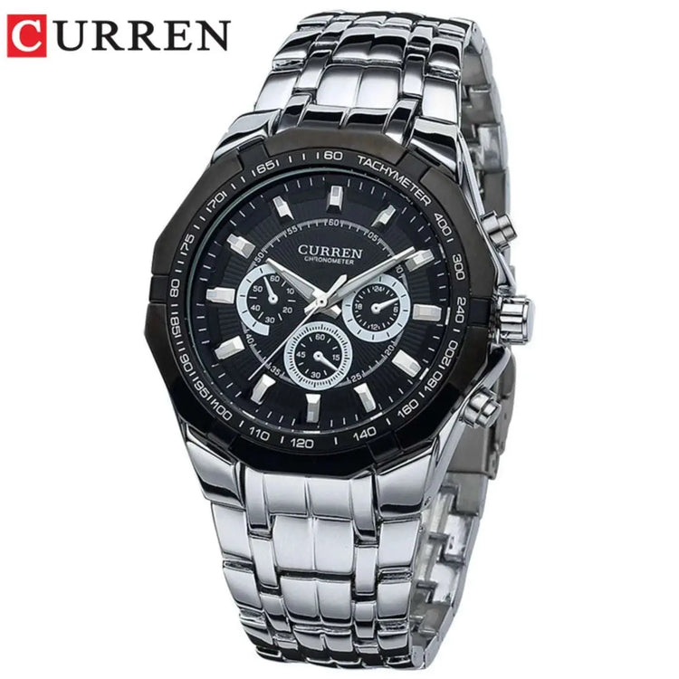 CURREN Men Luxury Brand Military Sport Mens Watches Full Steel Quartz Clock Men&