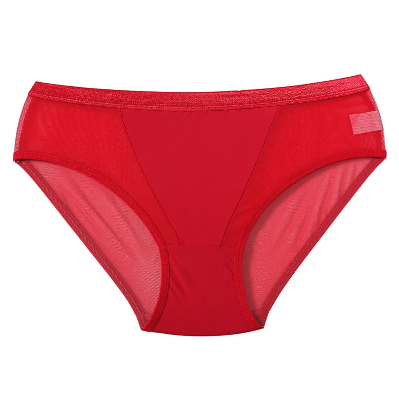 Meet'R Women Sexy Panties Seamless Transparent Lingerie Female Low Waist Briefs Underwear Girls G-String Temptation Intimates