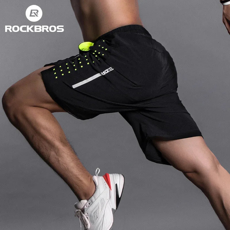 ROCKBROS Running Shorts Unisex Clothing Exercise Gym Shorts Jogging Fitness Breathable Cycling Outdoor Sports Cycling Equipment Khamik Shop Online