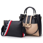 Two-piece Fashion Portable Messenger Bag For Women Maroon Asteria