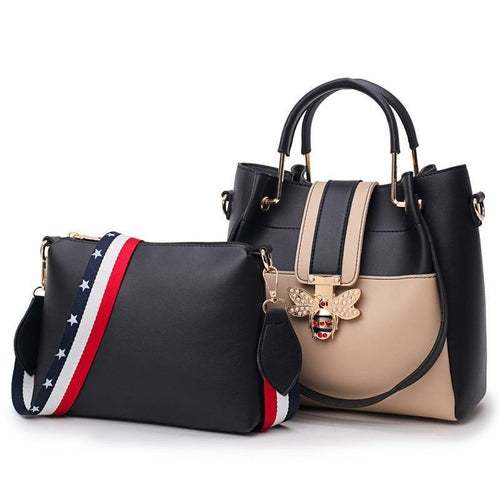 Two-piece Fashion Portable Messenger Bag For Women Maroon Asteria