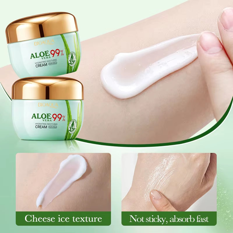BIOAQUA Aloe Vera Skin Care Sets Moisturizing Hydrating Face Cream Anti-Aging anti Dark Circles Eye Cream Travel Size Skin Care