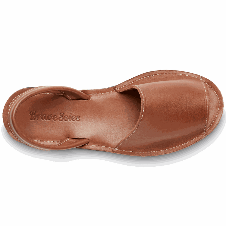 The Avarca – Footwear | Leather Maroon Perses