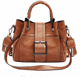 High Quality Large PU Leather Messenger Bag For Women Maroon Asteria