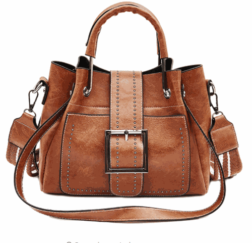 High Quality Large PU Leather Messenger Bag For Women Maroon Asteria