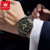 OLEVS 7070 Automatic Watch Men Moon phase Waterproof Men Watches Stainless steel Luxury Mechanical Watch for Men Khamik Shop Online