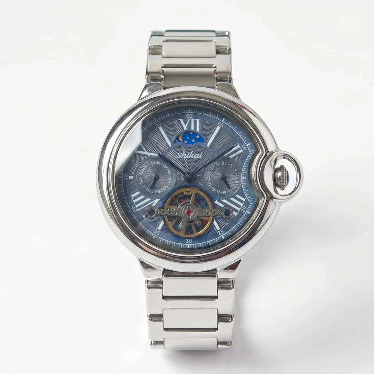 Mens Quartz Watch Stainless Steel Business Dress Wristwatch Roman Numeral Dial Daily Waterproof Gift Watch for Men Khamik Shop Online