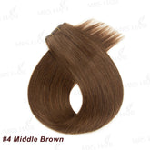 Invisible Long Tape PU Weft Human Hair Bundles Real Natural Hair Seamless & No-Glue Injected Tape In Hair Extensions Thick Ends Khamik Shop Online