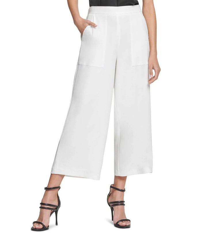 DKNY Striped Wide Leg Pants Amber Chrysippus