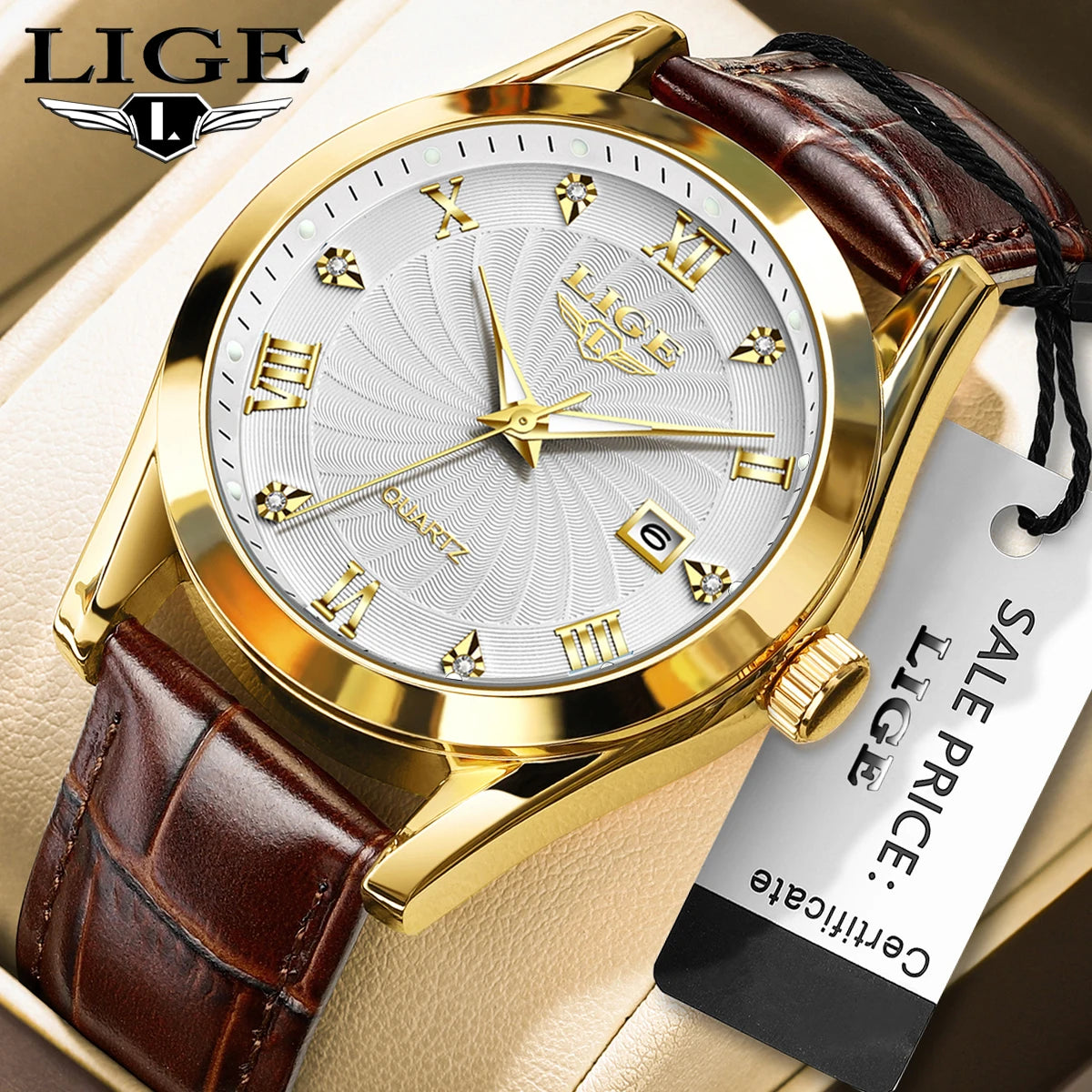 Women'S Wristwatch Fashion Casual Leather Sport Waterproof Woman Watch Top Brand Luxury Women Bracelet Classic Female Clock