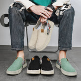 Portable men casual cloth shoes ultra light weight, compact design, breathable shoes for travel and business trips Khamik Shop Online