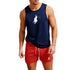 European Men Summer Vest and Shorts Set 2 Piece Outdoor Jogging Athletic Sportswear Fashion Trend Casual Men&