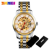 Fully Automatic Mechanical Watch Men Stainless Steel Circular Single Folding Buckle Metal Hollow Spiral Watch Reloj Hombre Khamik Shop Online