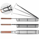BBQ Grill Mesh Stainless Steel Tools Kitchen Accessories Maroon Asteria