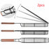 BBQ Grill Mesh Stainless Steel Tools Kitchen Accessories Maroon Asteria
