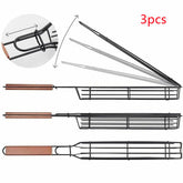 BBQ Grill Mesh Stainless Steel Tools Kitchen Accessories Maroon Asteria
