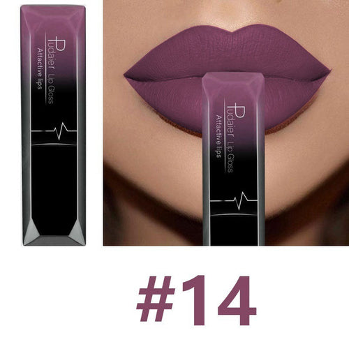 Makeup matte matte lip gloss lipstick Periwinkle Abderus