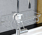 Stainless Steel Sink Storage Rack Kitchen Bathroom Maroon Asteria