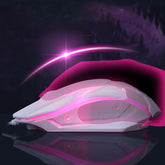 Gaming Keyboard Mouse Glowing Set White Eucalyptus