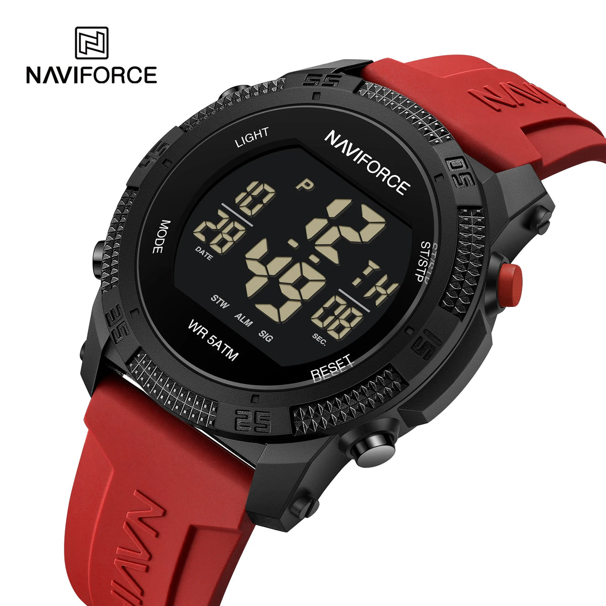 Brand Original Men Fashion Watch Water Resistant Personality Wristwatches Luxury Silicone Strap Electronic Clock 2024