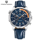 PAGANI DESIGN Classic Leather Men Watch Japan VK64 Movement Quartz Wristwatch Top Brand Sports Waterproof Watches for Men&