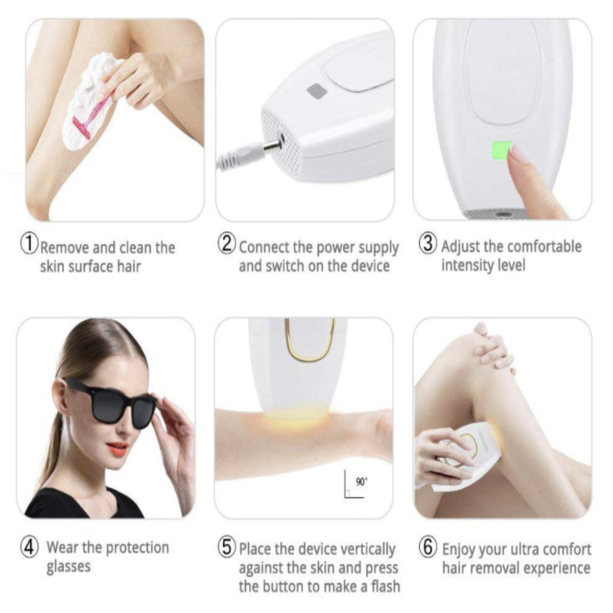 Face To Feet Laser Hair Remover Salmon Lucky