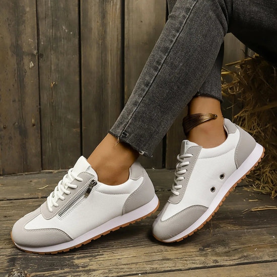 Women Sneakers Lightweight Leather Casual Shoes Forrest Gump Shoes Comfort Sport Running Shoes Lace Up Vulcanized Footwear Tenis