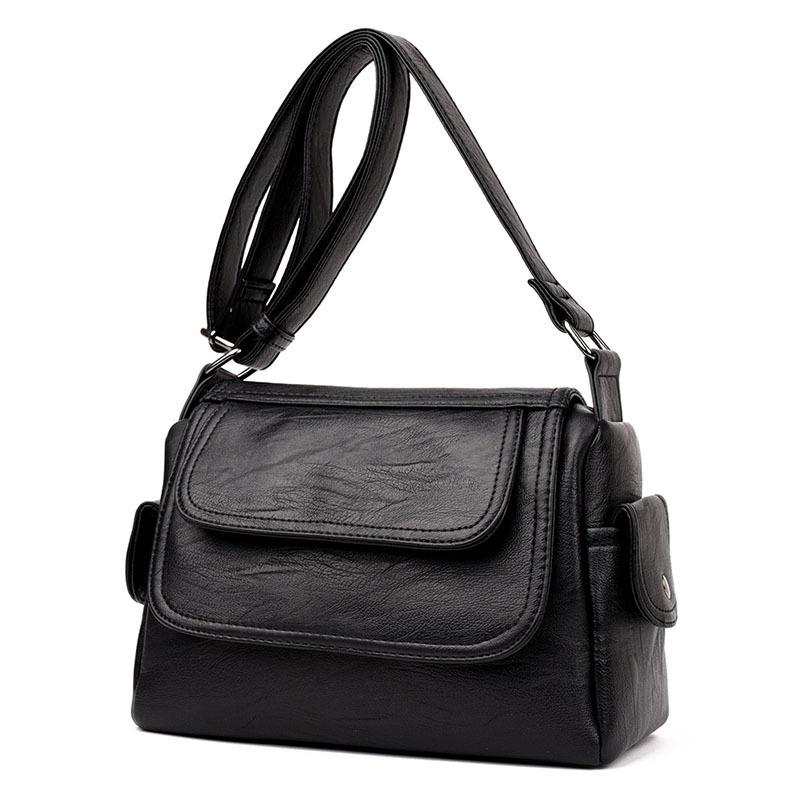 Casual High Quality Leather Messenger Bag For Women Maroon Asteria