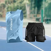 Men Running Sports Set Summer New Arrival Marathon Training Fitness Outfits Professional Quick Dry Basketball Tank Top And Short Khamik Shop Online