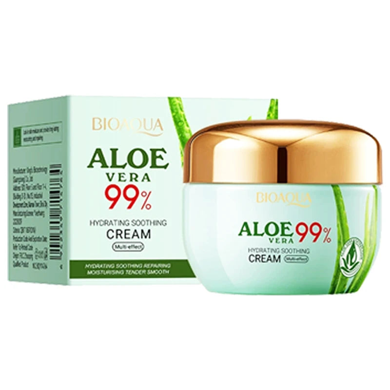 BIOAQUA Aloe Vera Skin Care Sets Moisturizing Hydrating Face Cream Anti-Aging anti Dark Circles Eye Cream Travel Size Skin Care