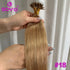 Nano Ring Hair Extensions Human Hair 100 Strands Remy European Straight Hair Natural Blonde Invisible Reusable Khamik Shop Online