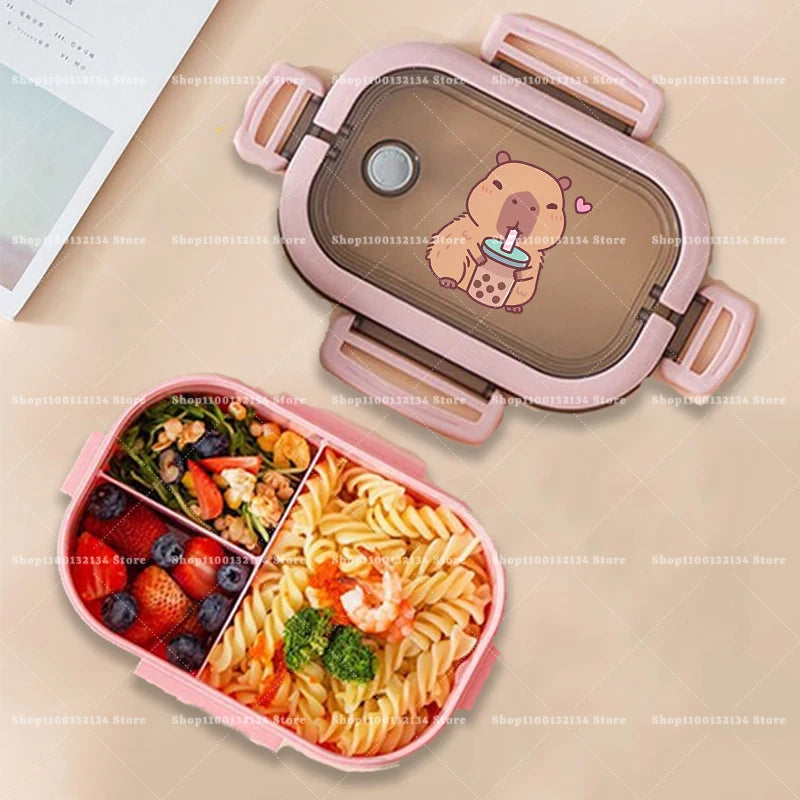 Capybara Bento Lunch Box Anime Animals Print Food Storage Containers Kids School Picnic Lunchbox Boys Girls Office Dinner Cases Khamik Shop Online