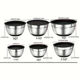 17pcs, Stainless Steel Mixing Bowl Set Mixing Bowls With Lids Grater Attachment, Non-Slip Kitchen Gadget Set, Mixing And Serving Khamik Shop Online