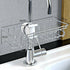 Stainless Steel Sink Storage Rack Kitchen Bathroom Maroon Asteria