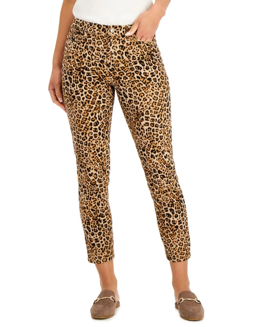 Charter Club Bristol Tummy Control Printed Skinny Jeans Amber Chrysippus