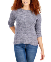 Style & Co Pointelle Sweater Amber Chrysippus