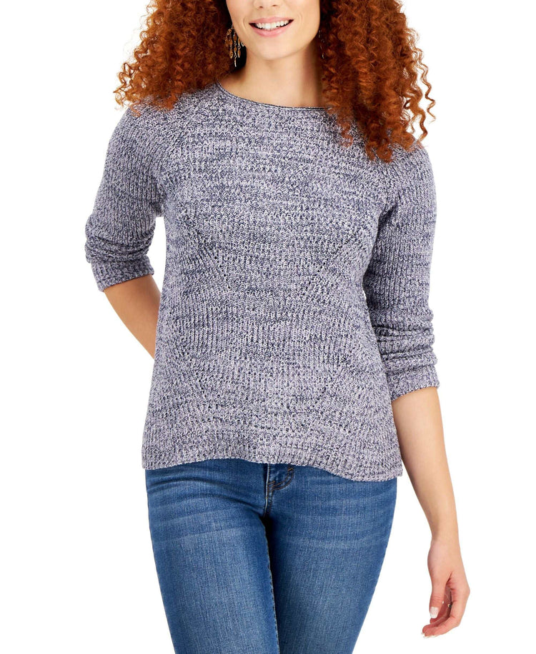 Style & Co Pointelle Sweater Amber Chrysippus