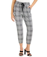 Petite Plaid Utility Jogger Pants Amber Chrysippus