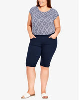 Plus Size Camille Stretch Shorts Amber Chrysippus