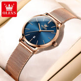 OLEVS Woman Watch 5869 Elegant Fashion Quartz Wristwatch Waterproof Date Watches For Woman Set Bracelet Watch Box Gifts Original Khamik Shop Online
